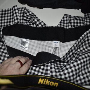 NWT - Black and White Checkered Pants - Sz 16 - Old Navy